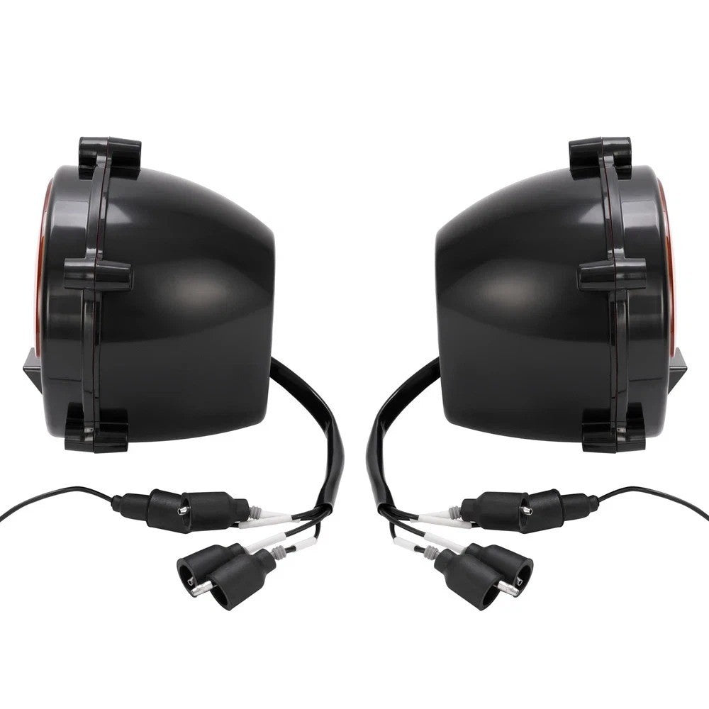 2PCS Black LED Front Turn Signal Parking lights Brake Light For Humvee M998 M35