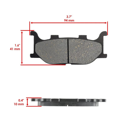 Front Rear Brake Pads for Yamaha XVS1300A V-Star 1300 2007-2015