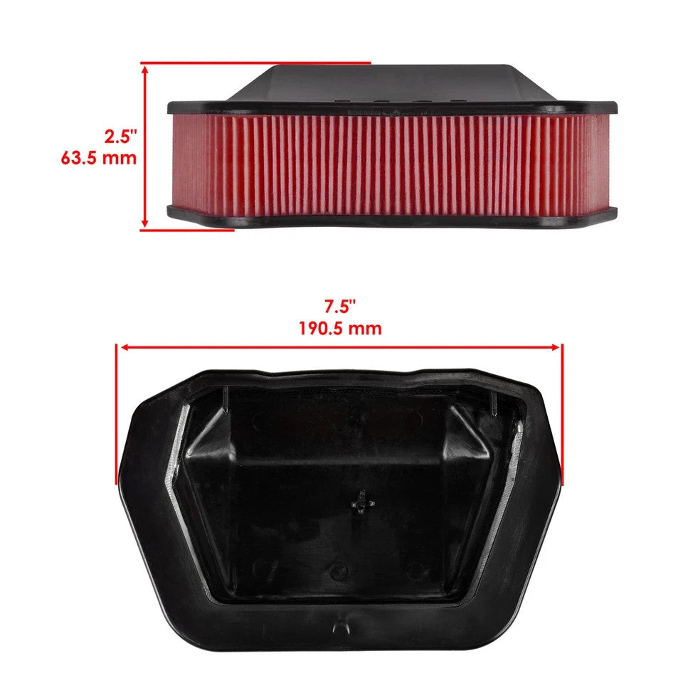 Air Filter Cleaner Element fits Yamaha V Star 1300 XVS1300 Deluxe Tourer 2007-17