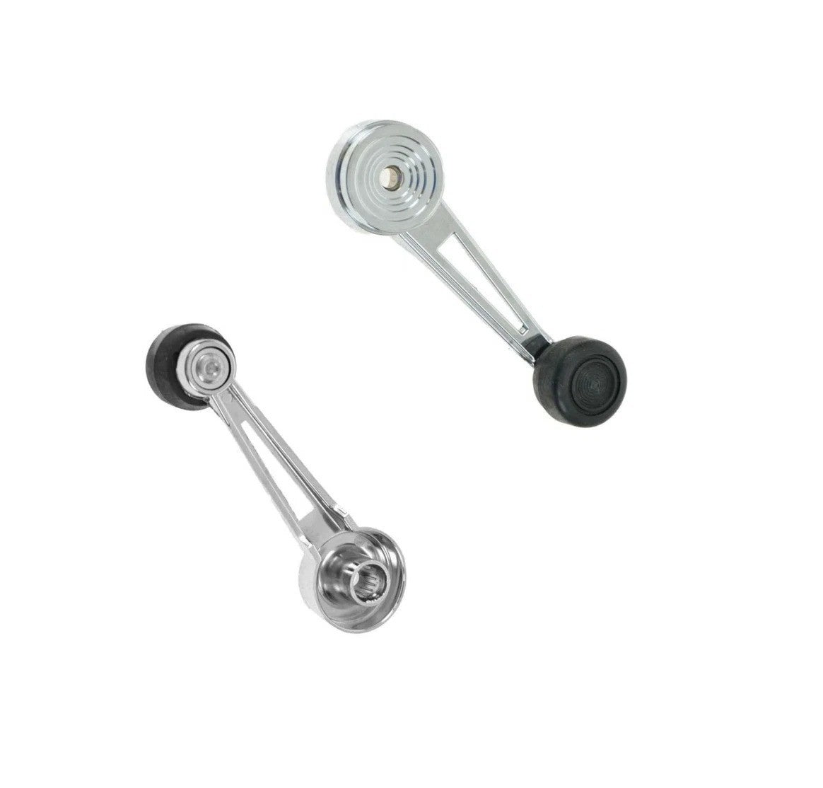 Chrome Inside Interior Window Crank Handle Pair Set NEW for Ford Pickup Truck