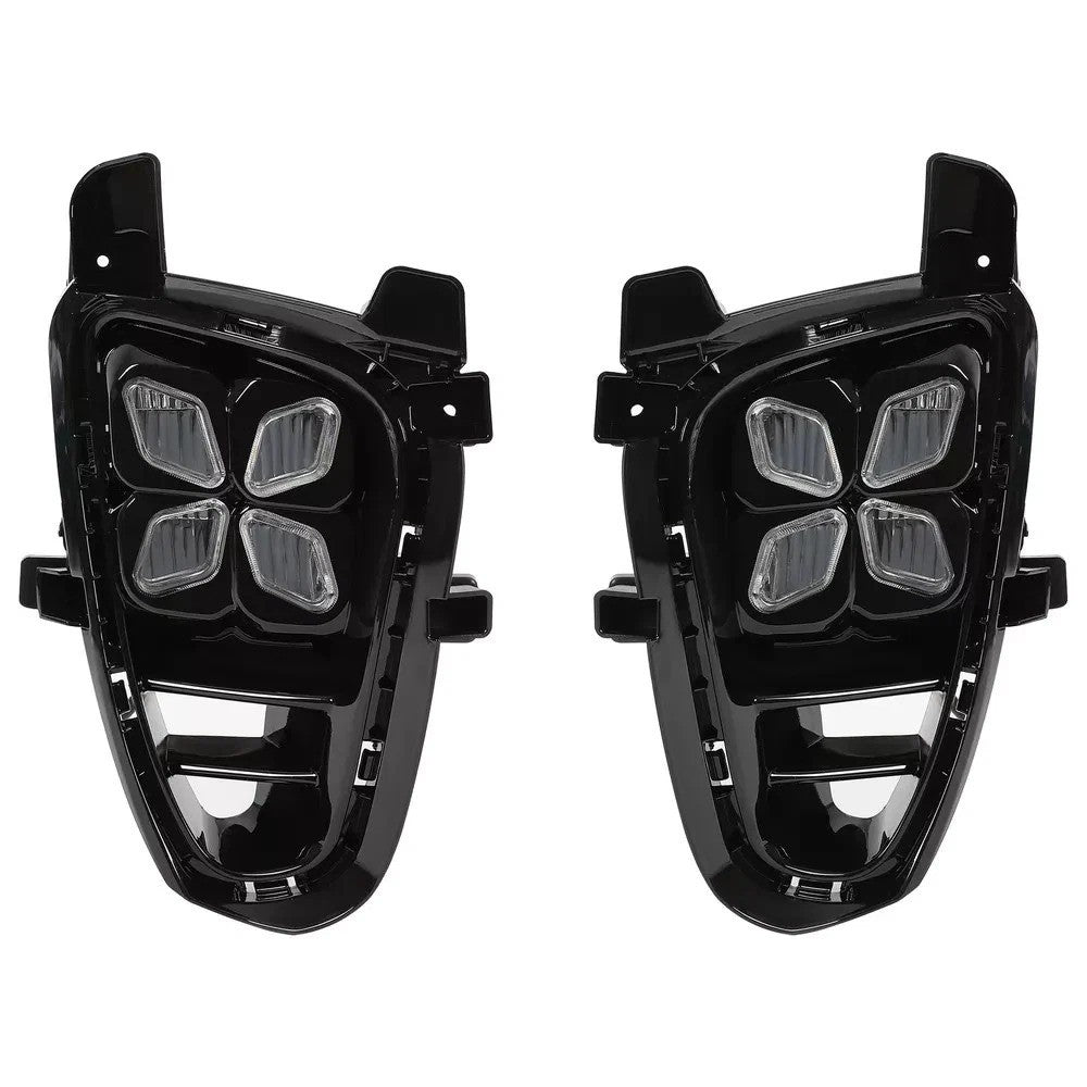 Fit For Kia Sorento 19+ DRL LED Running Fog Lights w/Switch Wire Harness 4 Eyes