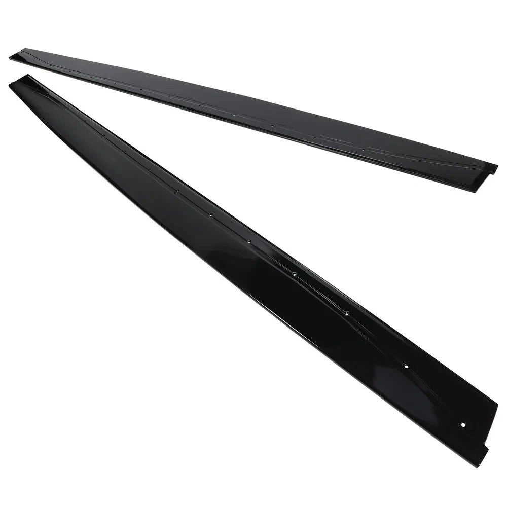 HECASA Gloss Black Side Skirts Extension Rocker Panel For 15-20 BMW F82 F83 M4