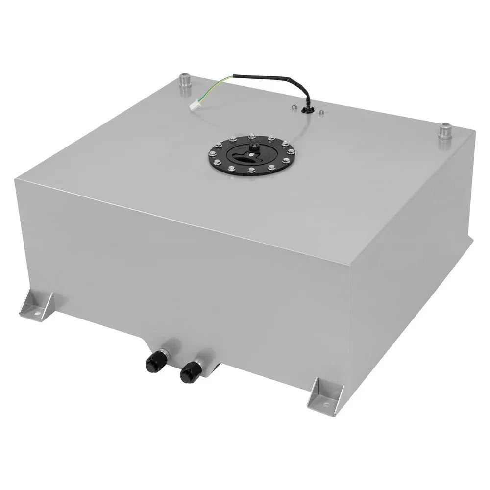 20 Gallon Aluminum Polished Race Drift Fuel Cell Tank Level Sender Lightweight