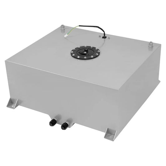 20 Gallon Aluminum Polished Race Drift Fuel Cell Tank Level Sender Lightweight