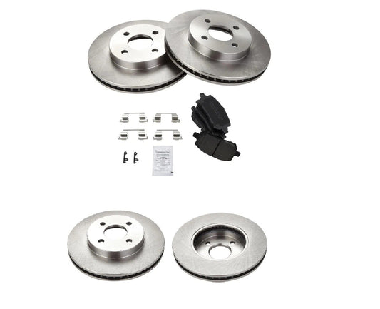 Front Ceramic Brake Pad & Disc Rotor Kit For Chevy Cobalt G5