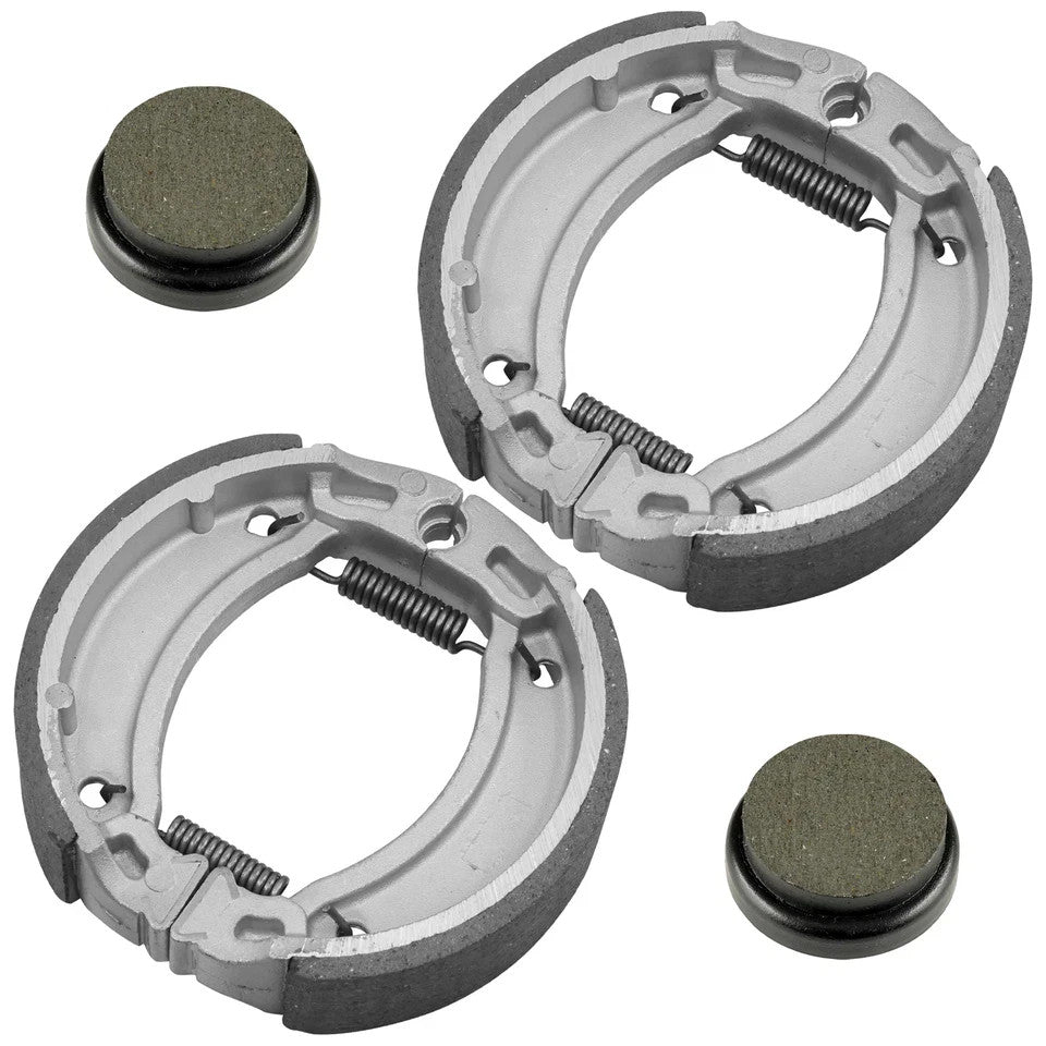 Front Shoes & Rear Brake Pads for Yamaha Moto-4 225 YFM225 1986 1987 1988