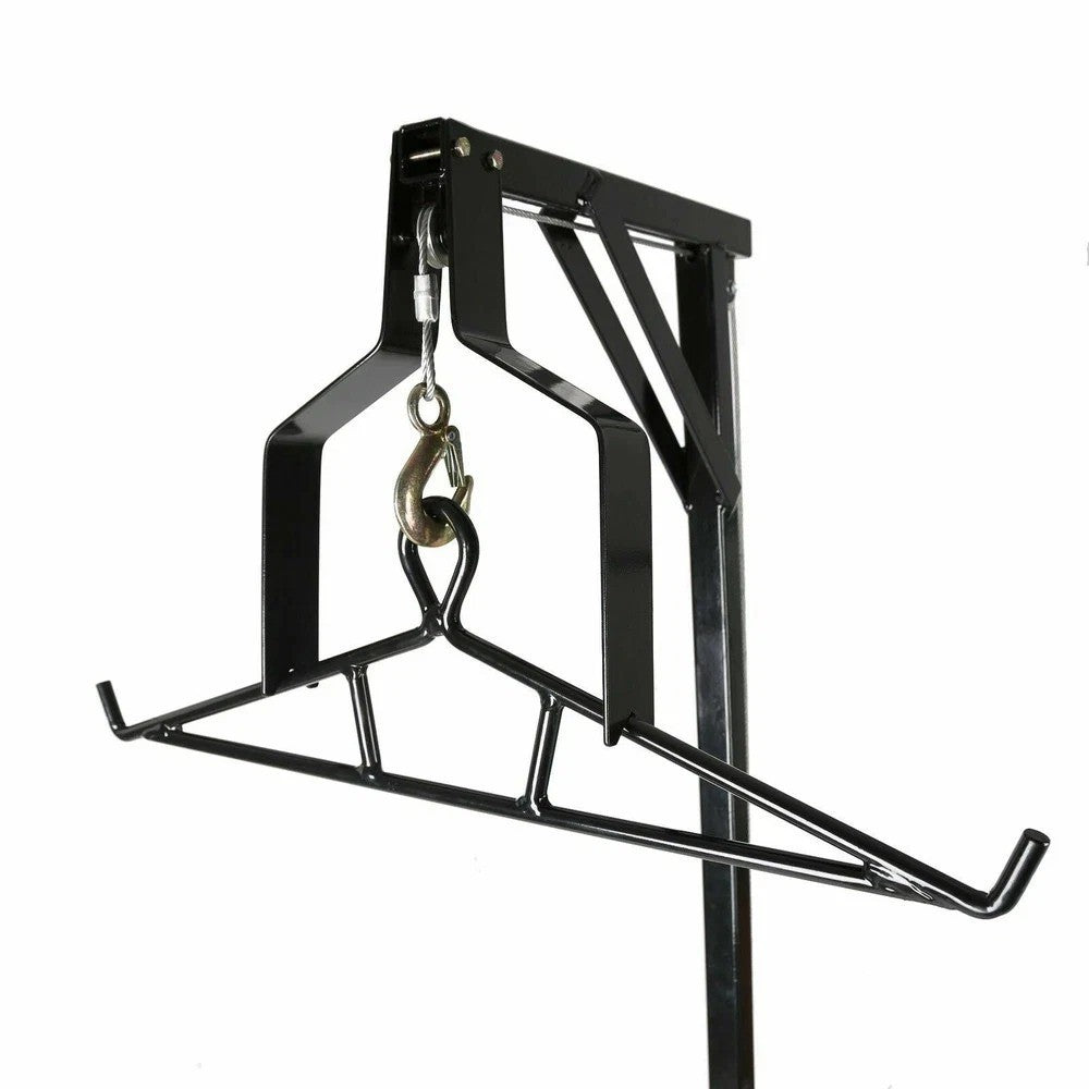 HECASA Hitch Mounted Deer Hoist Hitch Game Hoist 600lb Winch Swivel with Gambrel