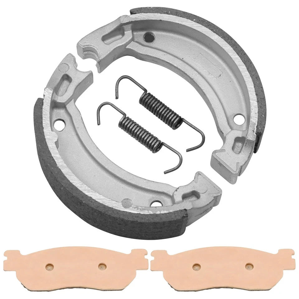 Front Brake Pads and Rear Brake Shoes for Yamaha TW200 Trailway 200 2001-2020