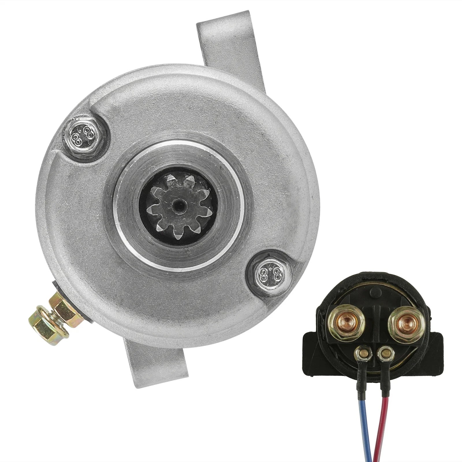 Starter & Relay Solenoid for Yamaha Big Bear 350 YFM350FW 4X4 1997 1998 1999