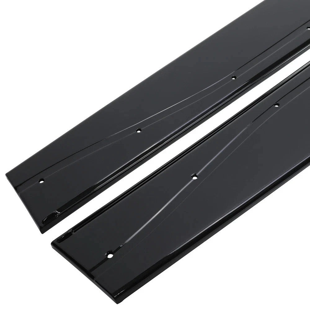 HECASA Gloss Black Side Skirts Extension Rocker Panel For 15-20 BMW F82 F83 M4