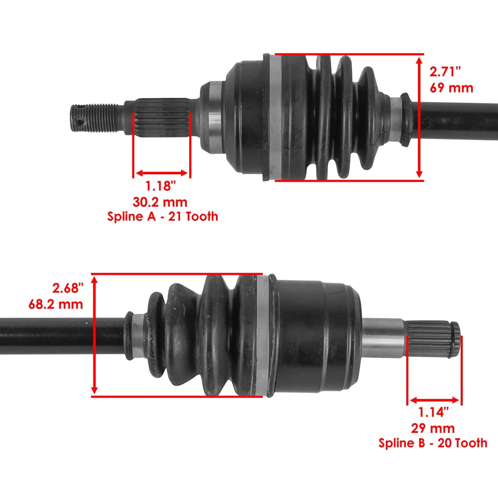 Front Right CV Joint Axle For Honda TRX420FM1 TRX420FM2 Rancher 420 4X4 2014-16