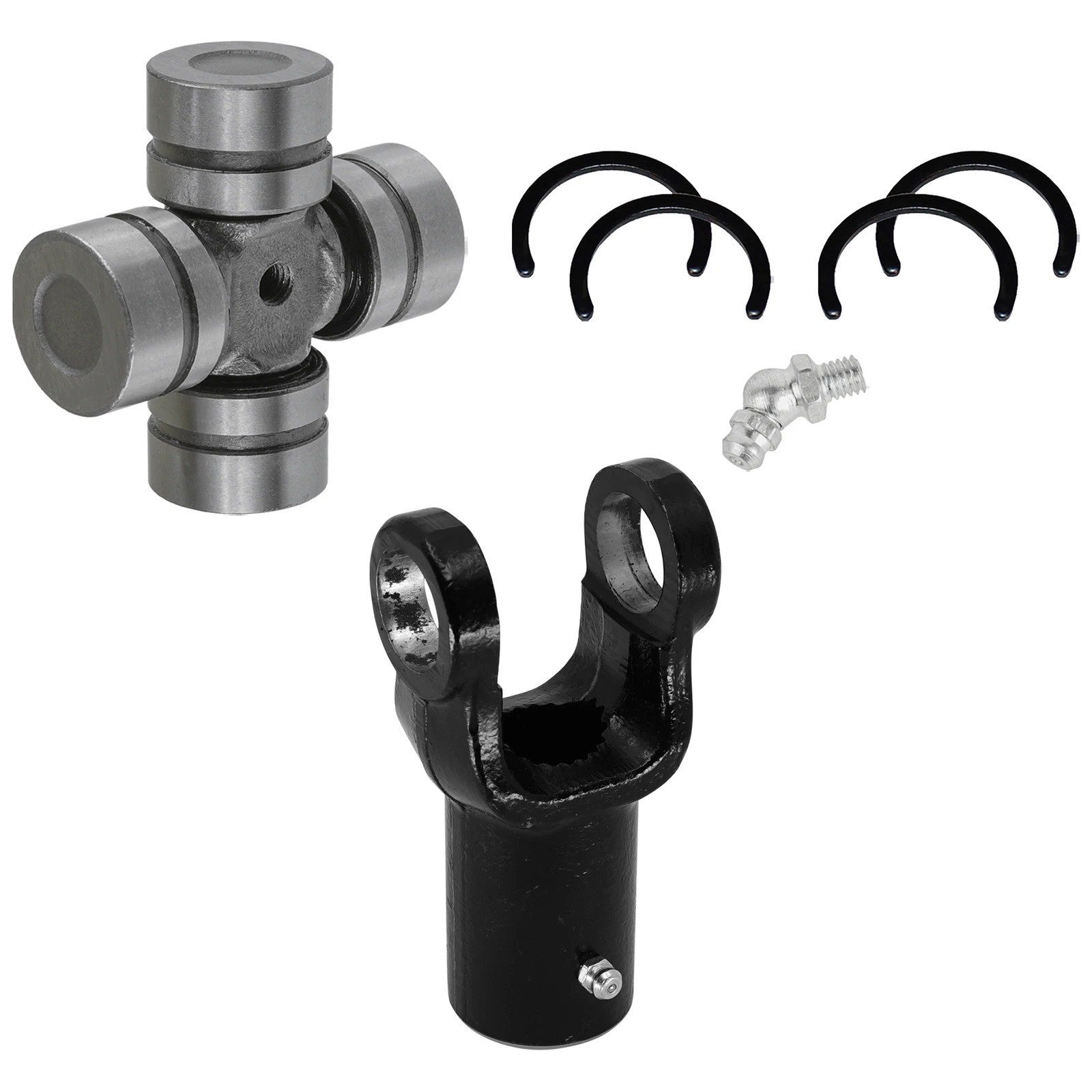 Front Prop Shaft Yoke W/Ujoint Kit For Polaris Ranger XP 900 2013-2016 Rear Yoke