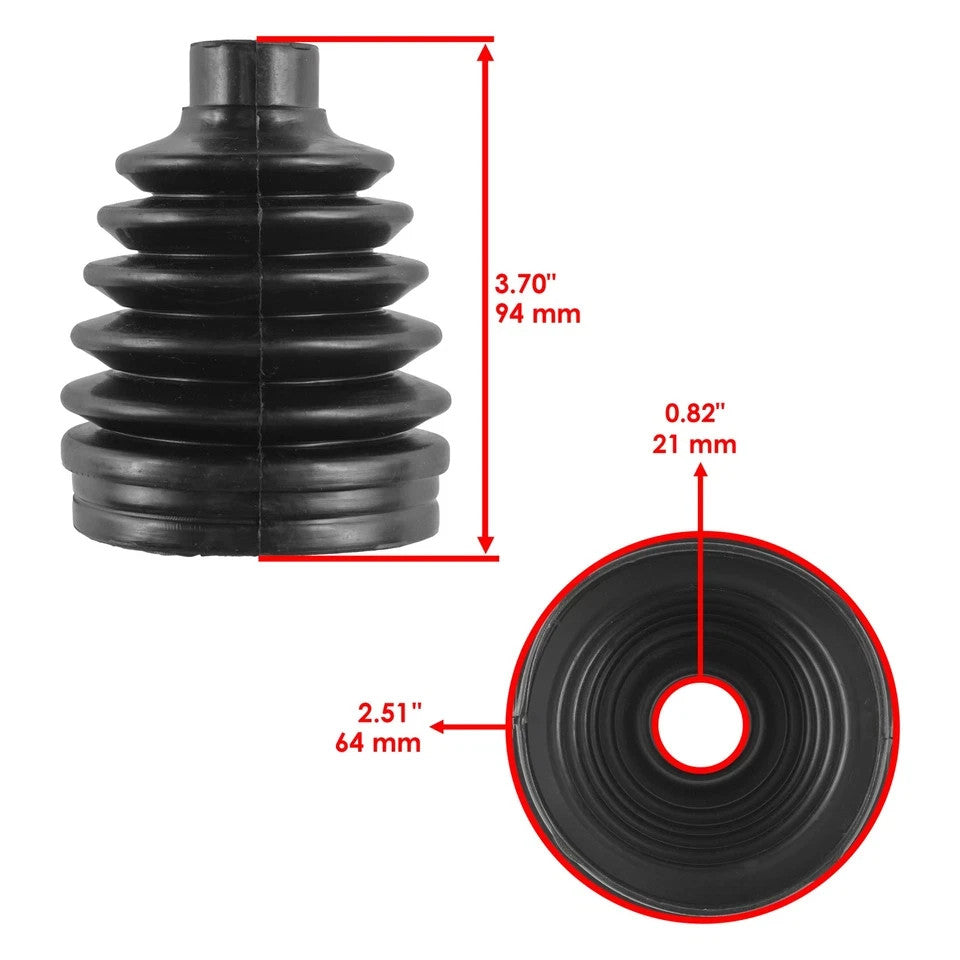 2 Rear Axle Outer Inner CV Boot Kit for Polaris Ranger XP 1000 All Options 2017
