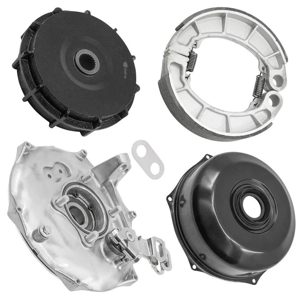 43010-HR3-A20 Rear Brake Panel & Drum For Honda Rancher 420 TRX420 2014-2024