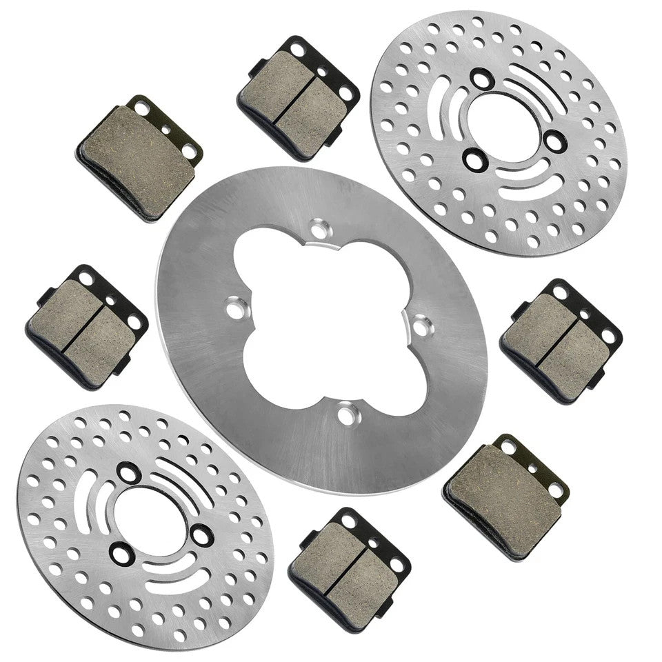 For Suzuki Quadsport Z400 Front Rear Brake Discs w/ Pads LTZ LT-Z400Z 2003-2013