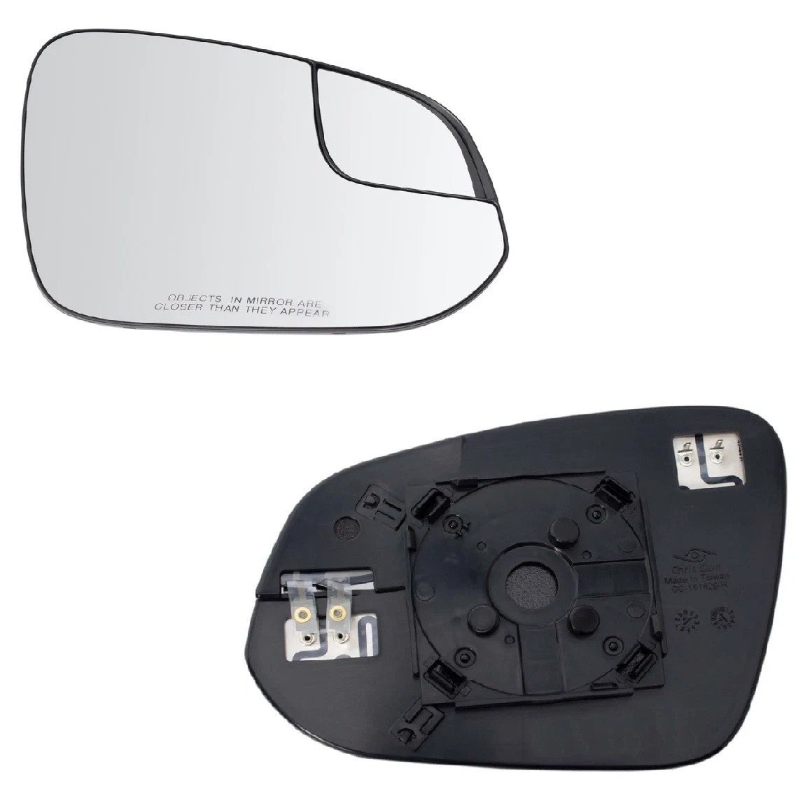 Exterior Mirror Glass Heated RH Passenger Side for 16-18 Toyota Rav4