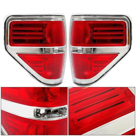 Rear Tail Lights Brake Lamps Set For Ford F150 F-150 Pickup 2009-2014 Left+Right