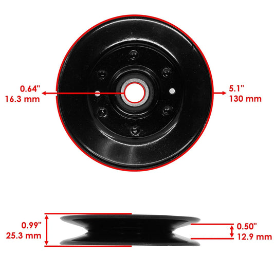 Caltric Deck Sheave Idler Pulley For John Deere X300 X300R X304 42" / AM147272