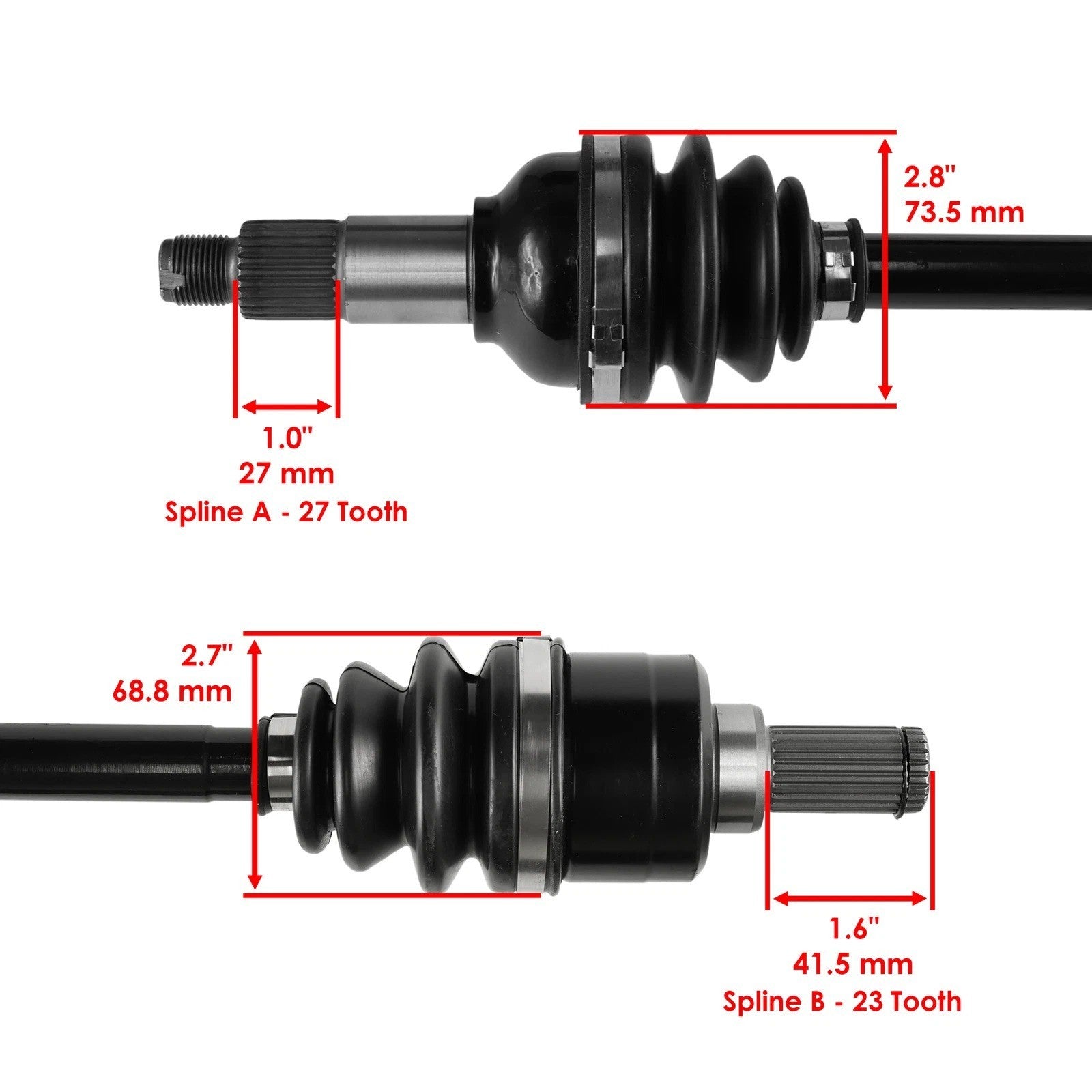Rear Left or Right Complete CV Joint Axle For Yamaha Kodiak 700 YFM700 EPS SE