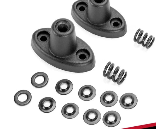 HECASA Sun Visor Repair Bracket Kits For Jeep 97-02 TJ Wrangler Aluminum 924-531