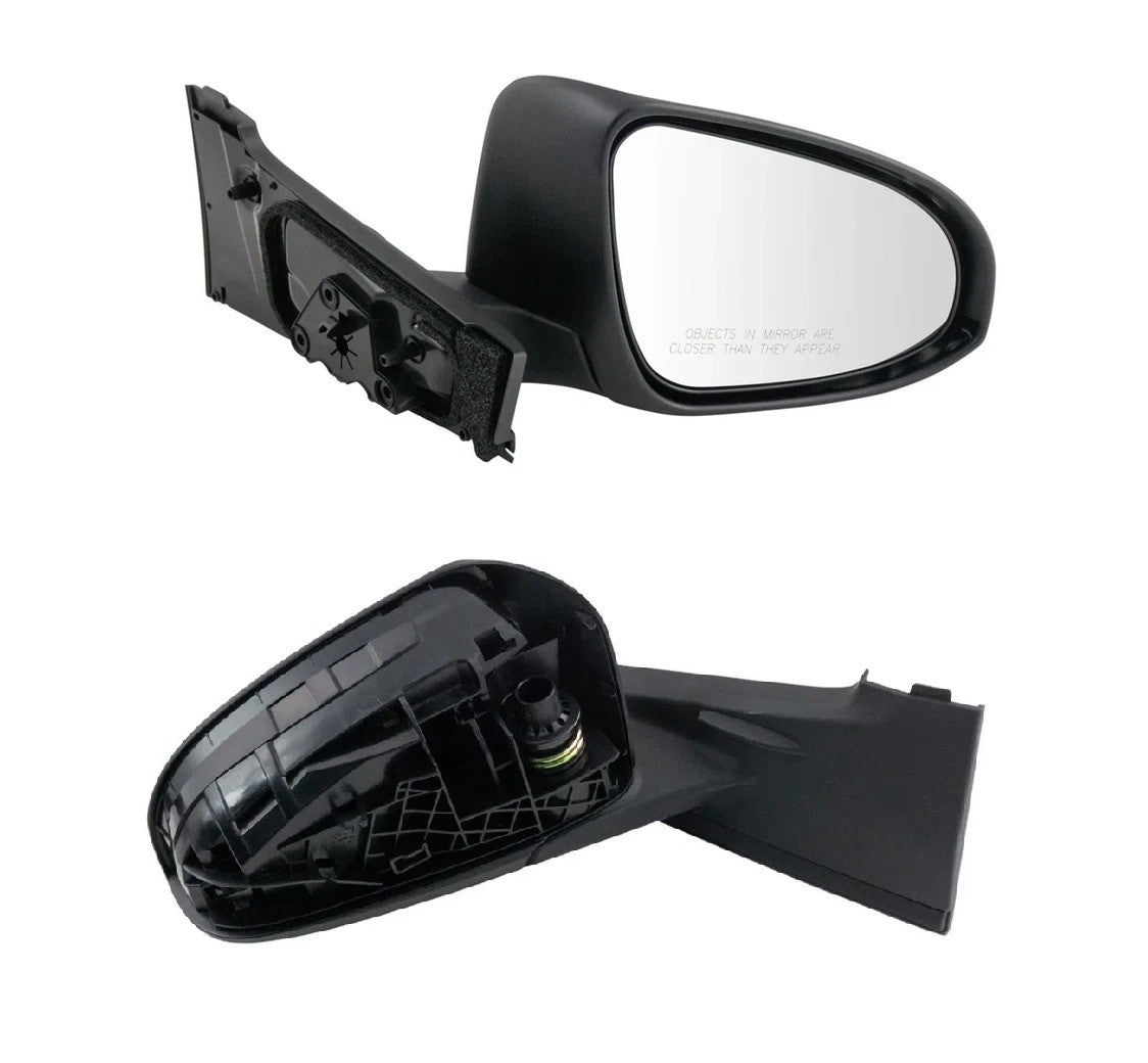 Mirror Manual Textured Molding Smooth Black Passenger Right for Yaris Hatchback
