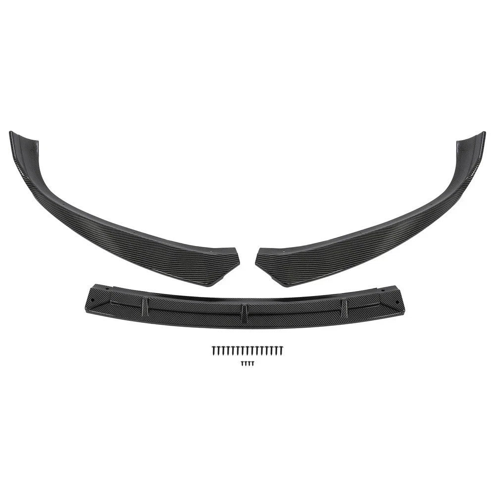 HECASA Carbon Fiber Style Front Bumper Splitter Lip For Tesla Model S 2016-2020