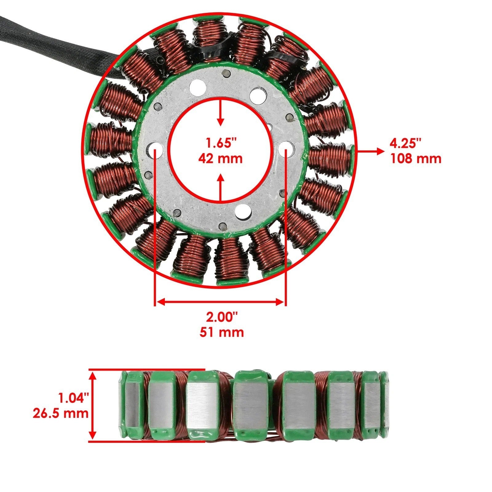 Stator for Polaris 3089546 Stator Generator Alternator Magneto