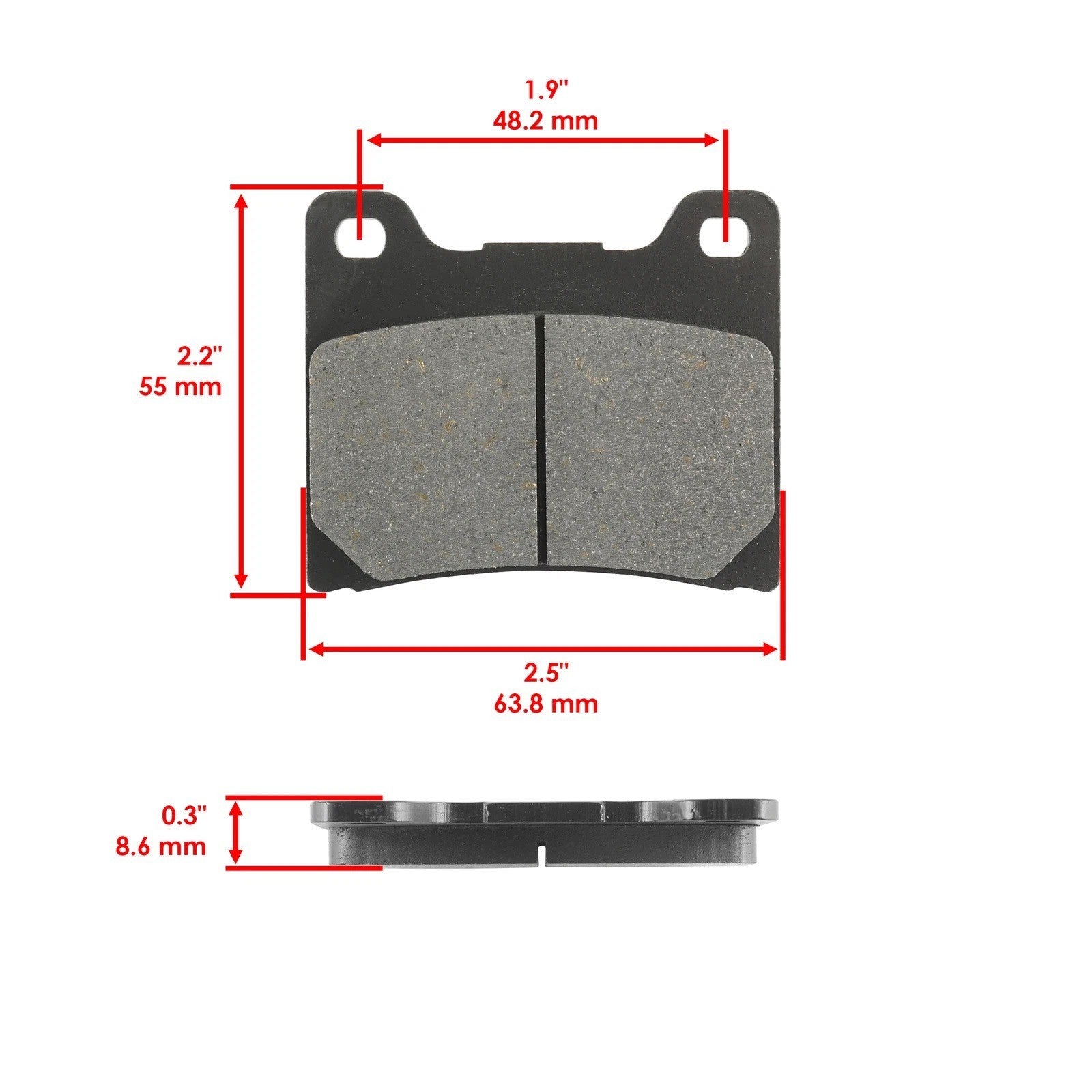 Brake Pads for Yamaha V-Star 1100 Classic XVS1100 2000-2009 Rear Brake Pads