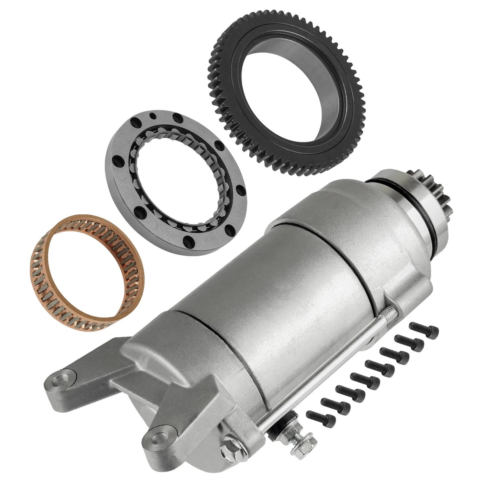 Starter And Starter Clutch Set for Yamaha V Star 1100 Silverado XVS1100 2004-09