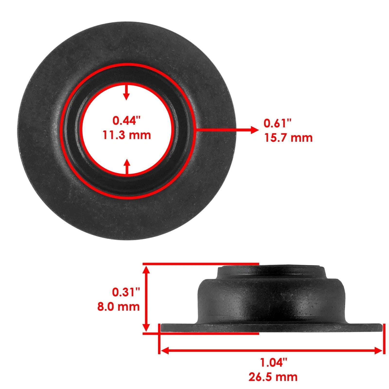Valve Guide Seal & Valve spring seat for Polaris Ranger 800 2011-2017