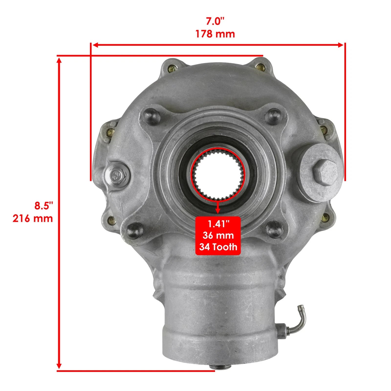 Rear Differential & Prop Shaft For Honda Rancher 420 TRX420FM 4x4 2007-2013