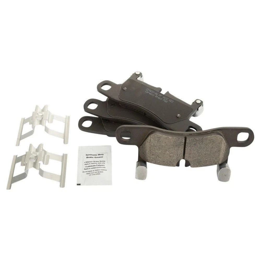 Rear Brake Pad & Rotor Kit Ceramic For 11-18 Cayenne 11-17 Touareg