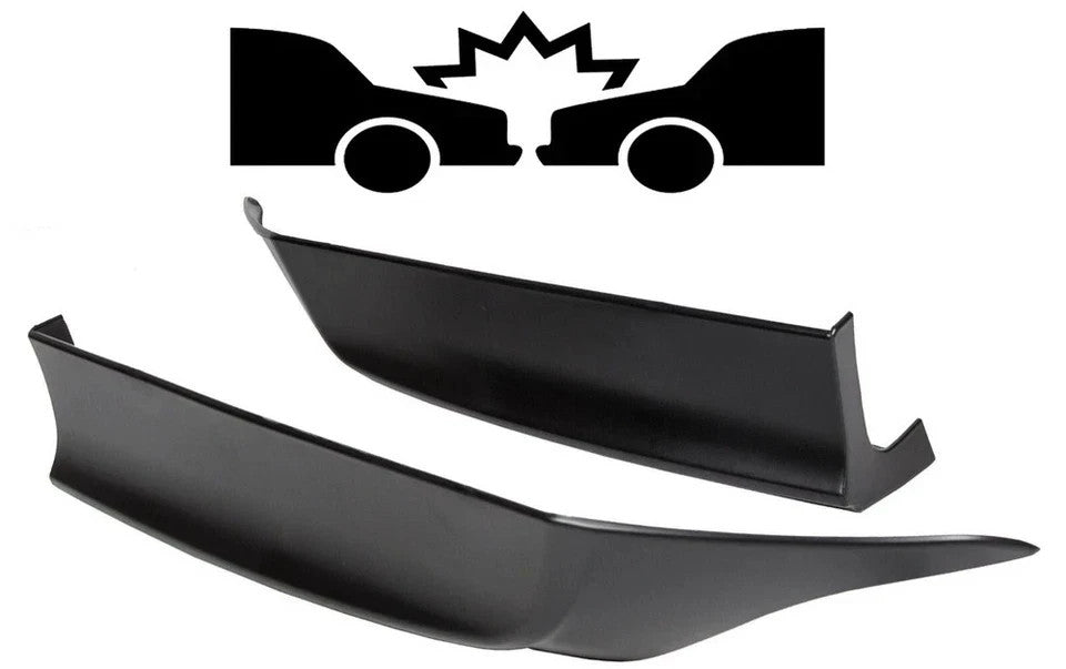 HECASA For 2013-15 Honda Accord 4-DR HFP-Style Black Rear Bumper Spoiler Lip 2pc