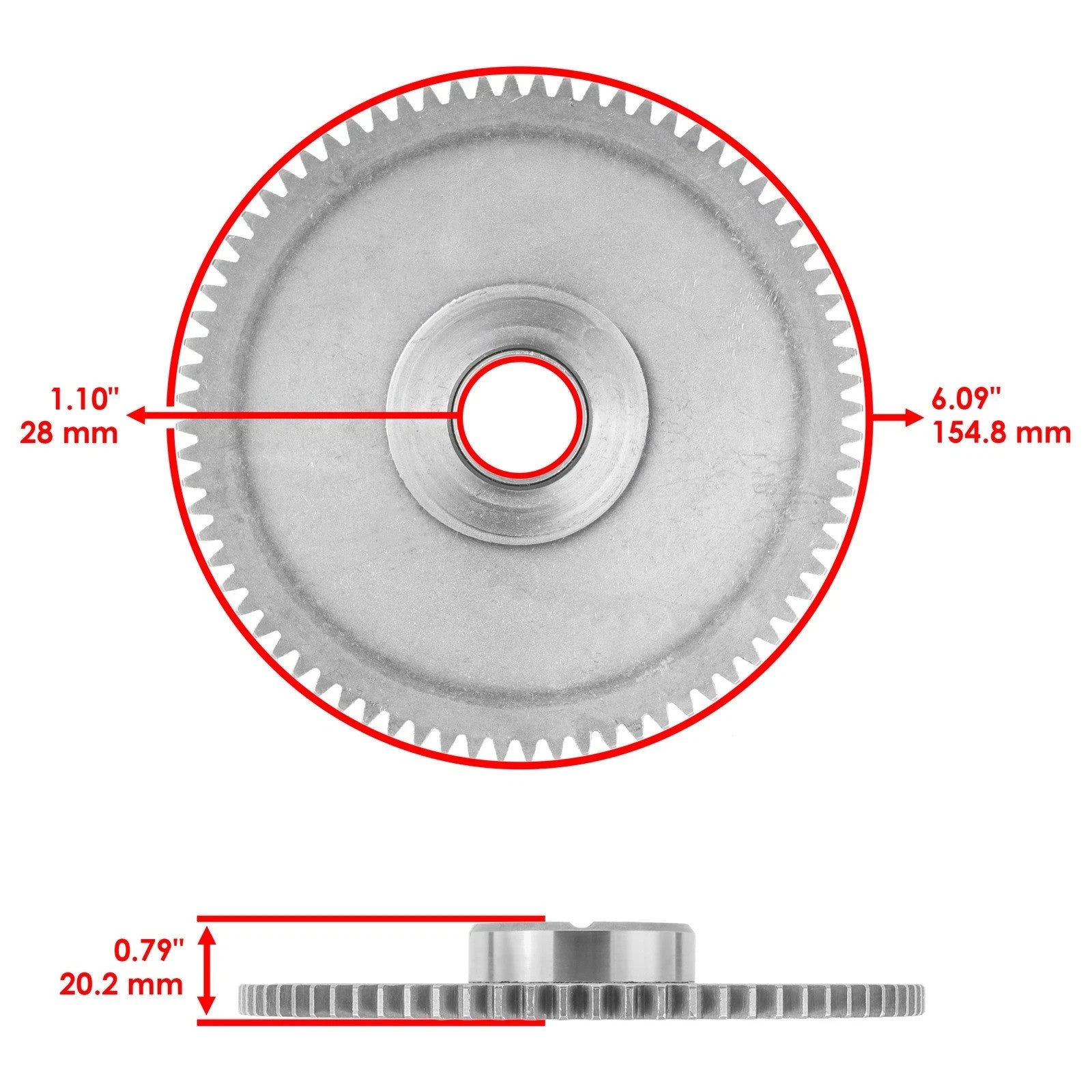 Starter Clutch And Driven Gear W/Gasket for Polaris RZR XP 1000 / XP 4 1000 2014