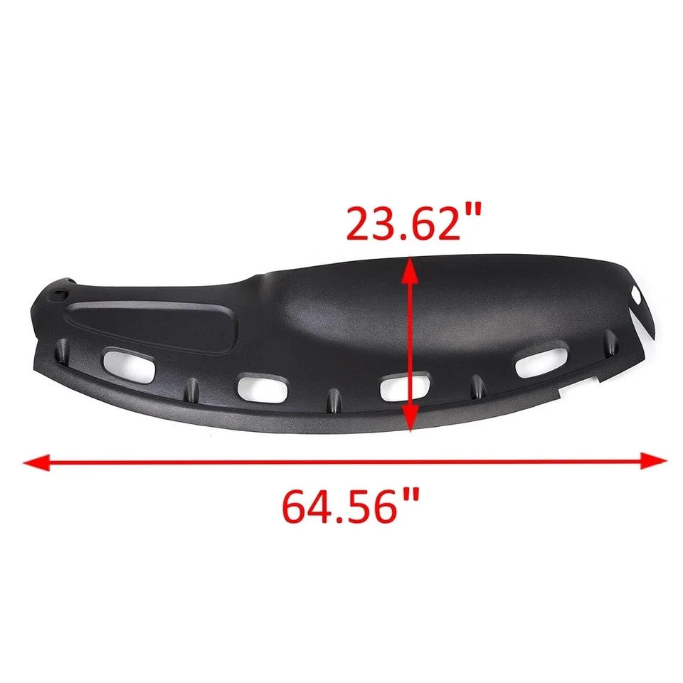New For 98-02 Dodge Ram Pickup ABS Dash Bezel & Dashboard Cover Overlay W/clips