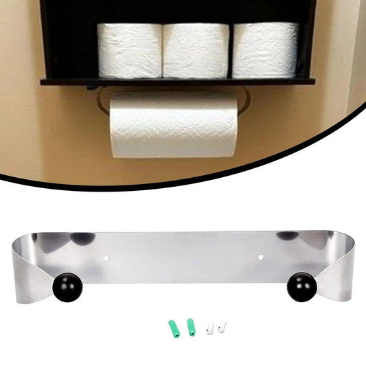 Paper Towel Holder Stainless Steel Under Cabinet Kitchen Bathroom Wall Mount New