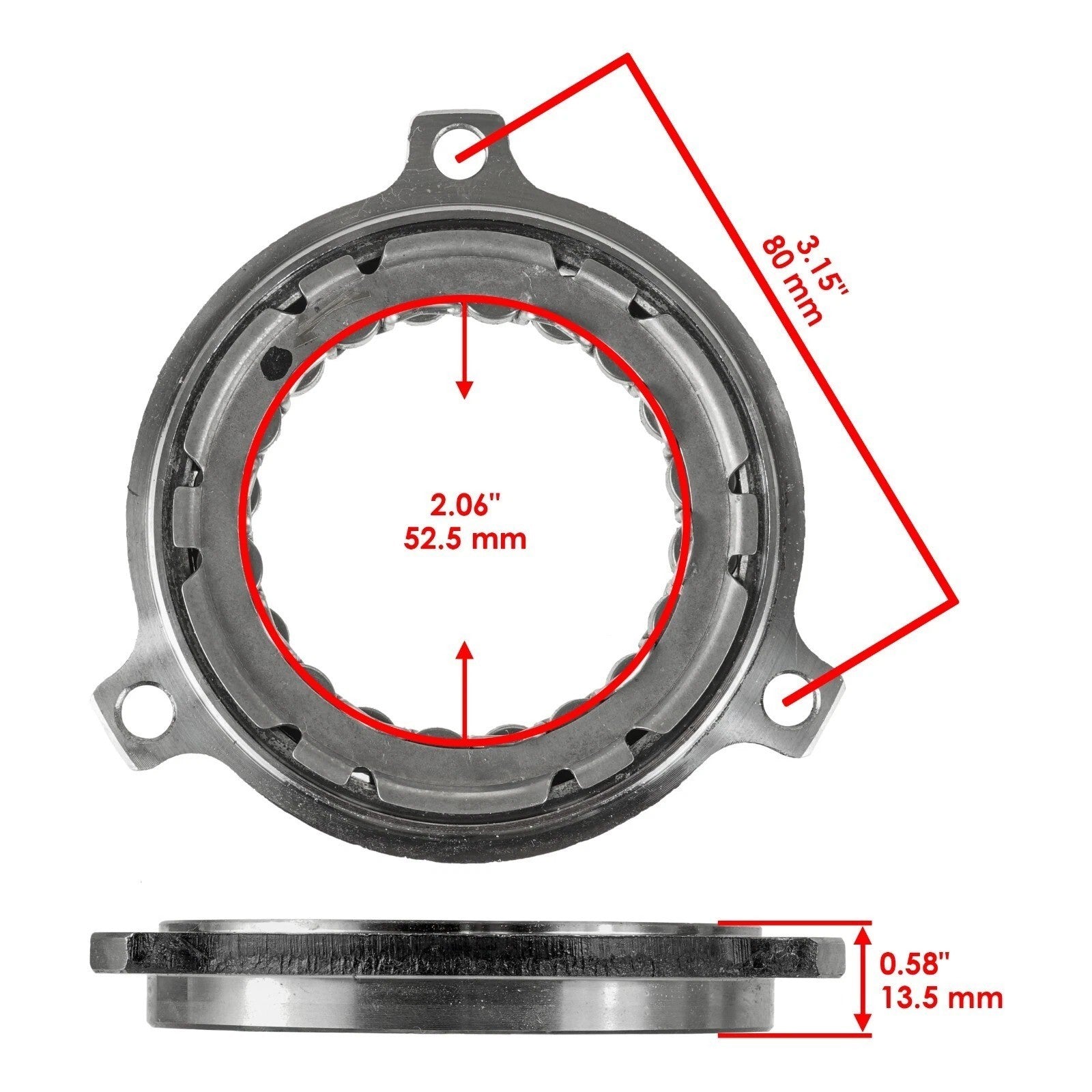 Starter Clutch One Way Sprag Idler Gear Gasket For Polaris RZR 4 XP 900 2012