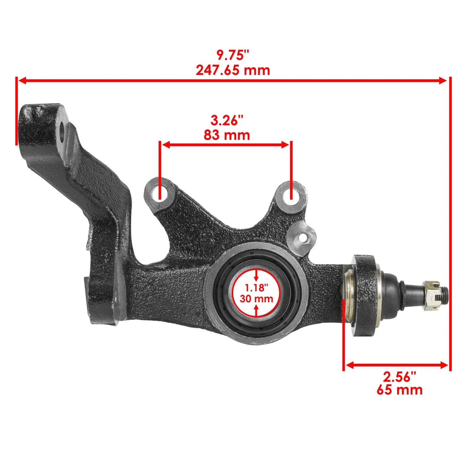 Front Right Steering Wheel Knuckle fits Yamaha Rhino 660 YXR660F 4X4 2004 - 2007