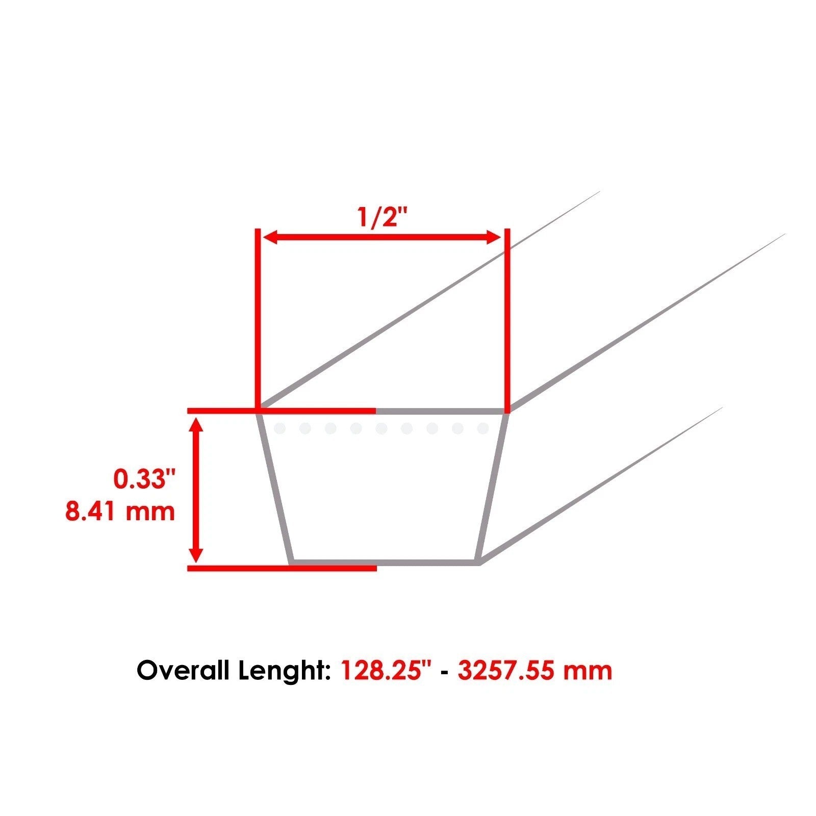 Mower Deck Belt for Gravely 915036 915046 915078 ZT1844 ZT1944 ZT2044 44"