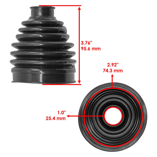 Caltric 2208272 Front Axle Outer CV Boots for Polaris Ranger 1000 2020-2024