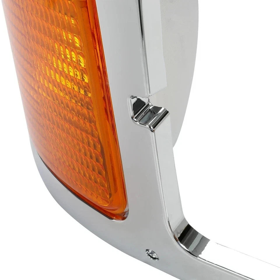 For 2000-2015 Ford F650 F750 Passenger Side Headlight Bezel Signal Corner W/Bulb
