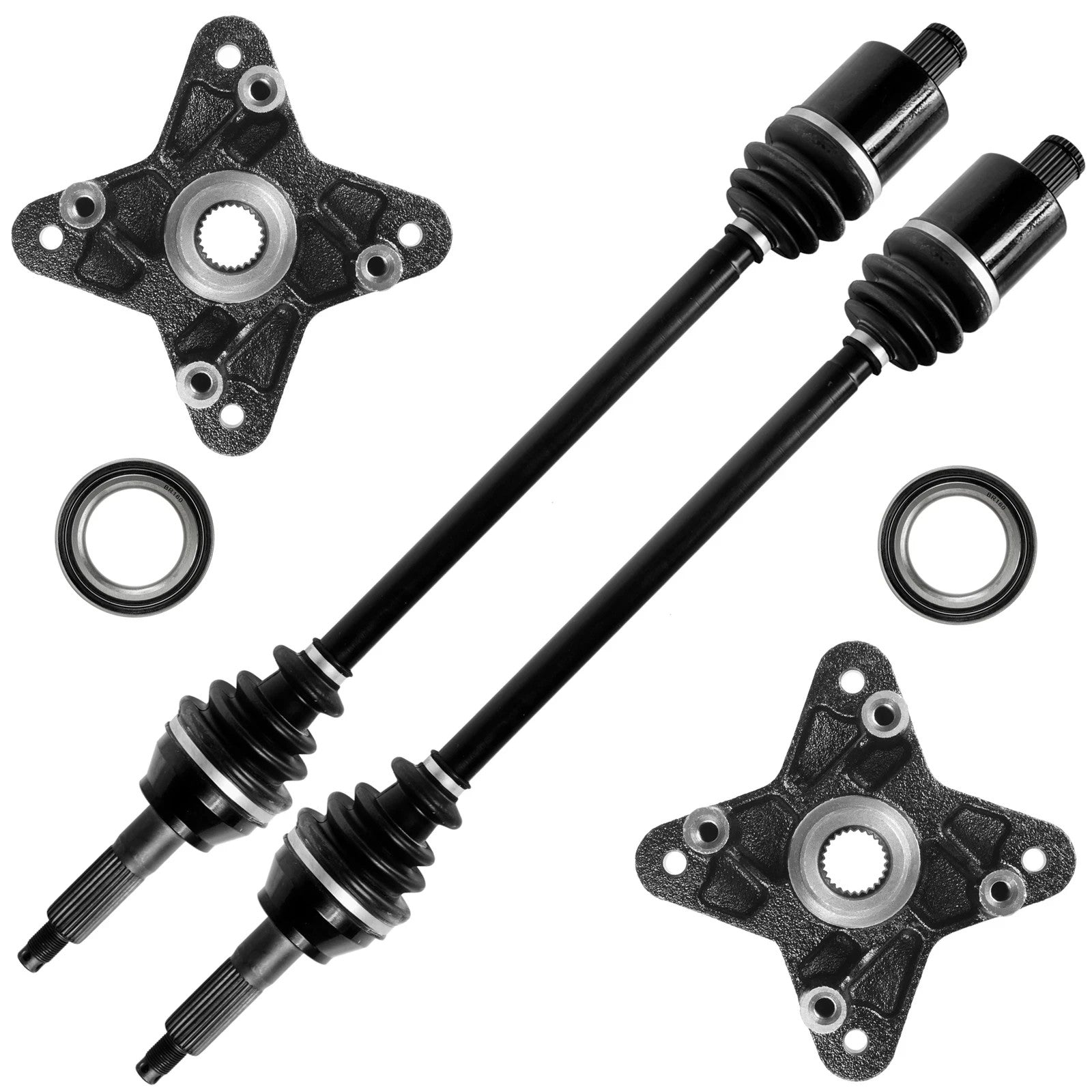 Rear Wheel Hub CV Joint Axle With Bearing For Polaris RZR XP 900 2011-2013