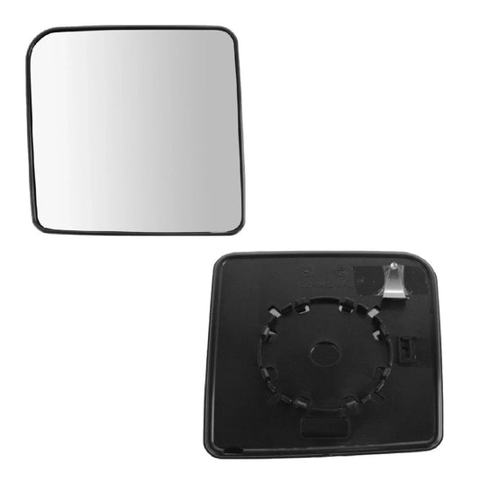 Mirror Glass w Backing Plate LH Left Driver Side for Jeep Wrangler