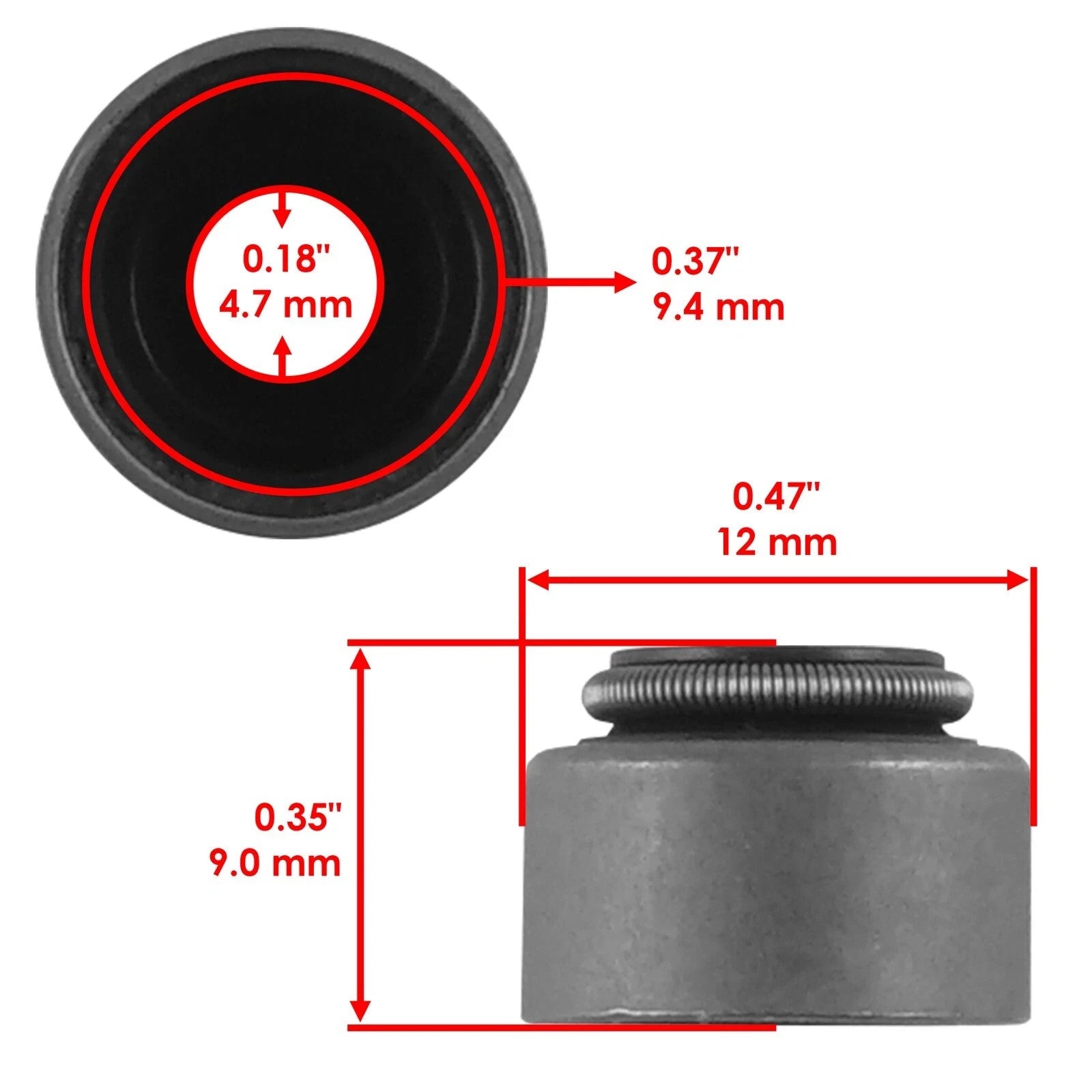 2X Valve Stem Seal For Yamaha Raptor 250 2008-2012