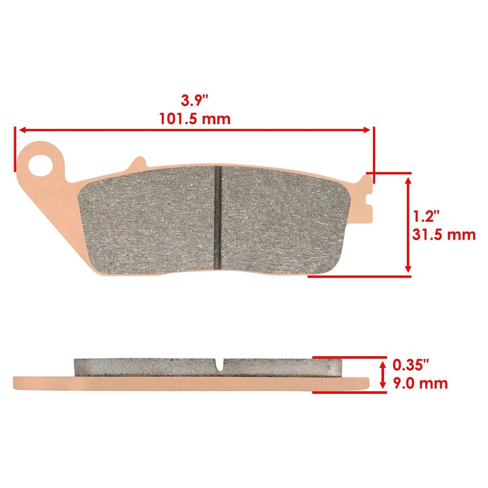 Front And Rear Brake Pads for Honda VT1100C2 Shadow 1100 Sabre 2000-2007