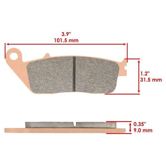 Front And Rear Brake Pads for Honda VT1100C2 Shadow 1100 Sabre 2000-2007