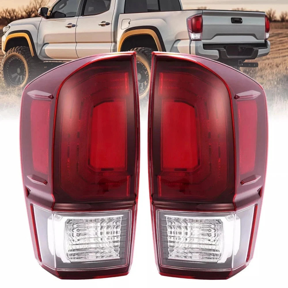 For Toyota Tacoma 2016-2021 2022 2023 Rear Tail Lights Brake Lamps w/Bulbs LH&RH