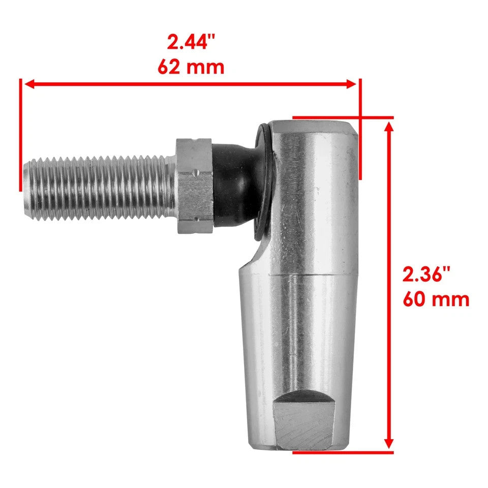 Tie Rod End 1/2" 20 Pitch For John Deere GX325 GX335 X465 X475 AM133072 AM133073
