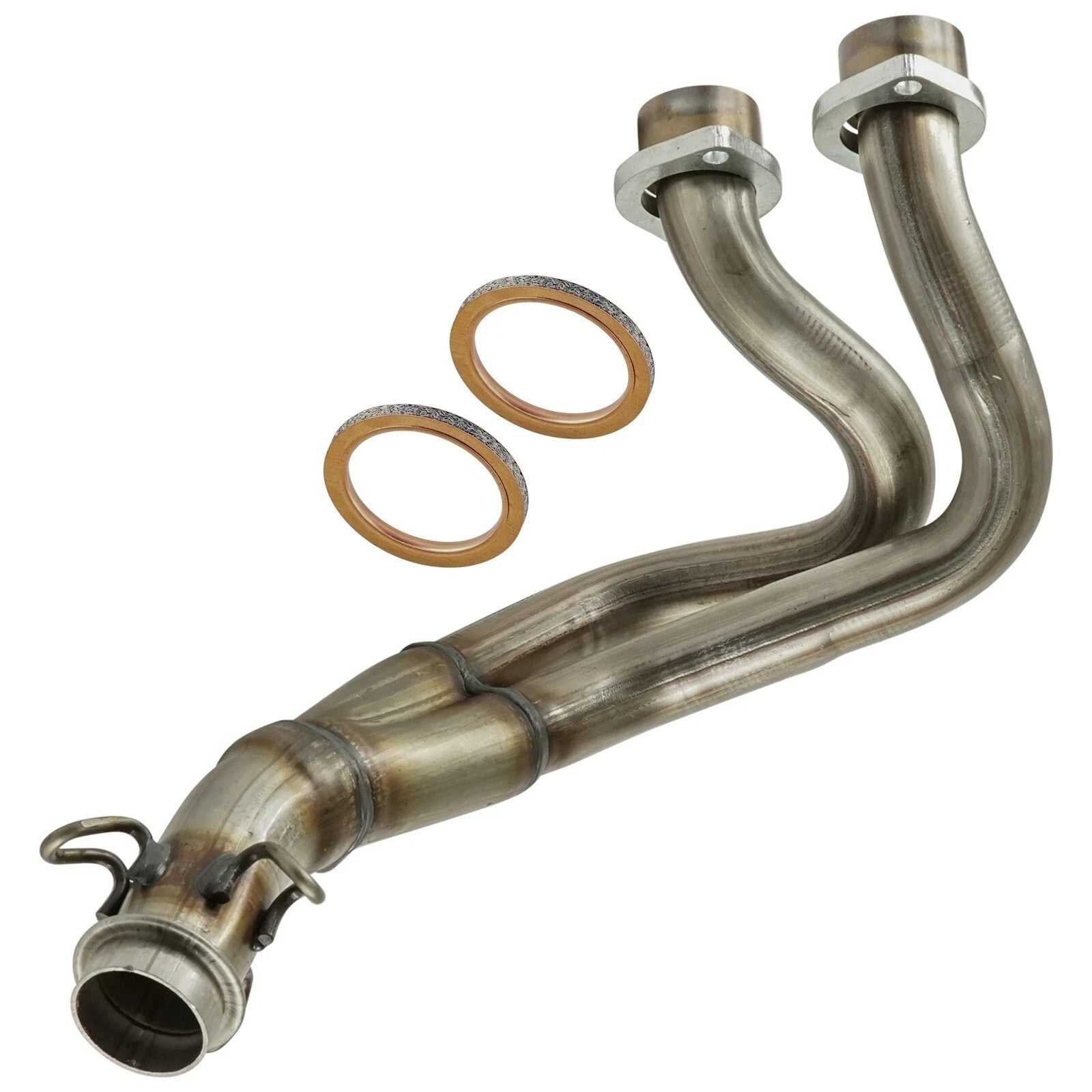  Exhaust Pipe w/ Gaskets For Yamaha Rhino 700 YXR700FDU 4x4 Ducks Fi 08-09