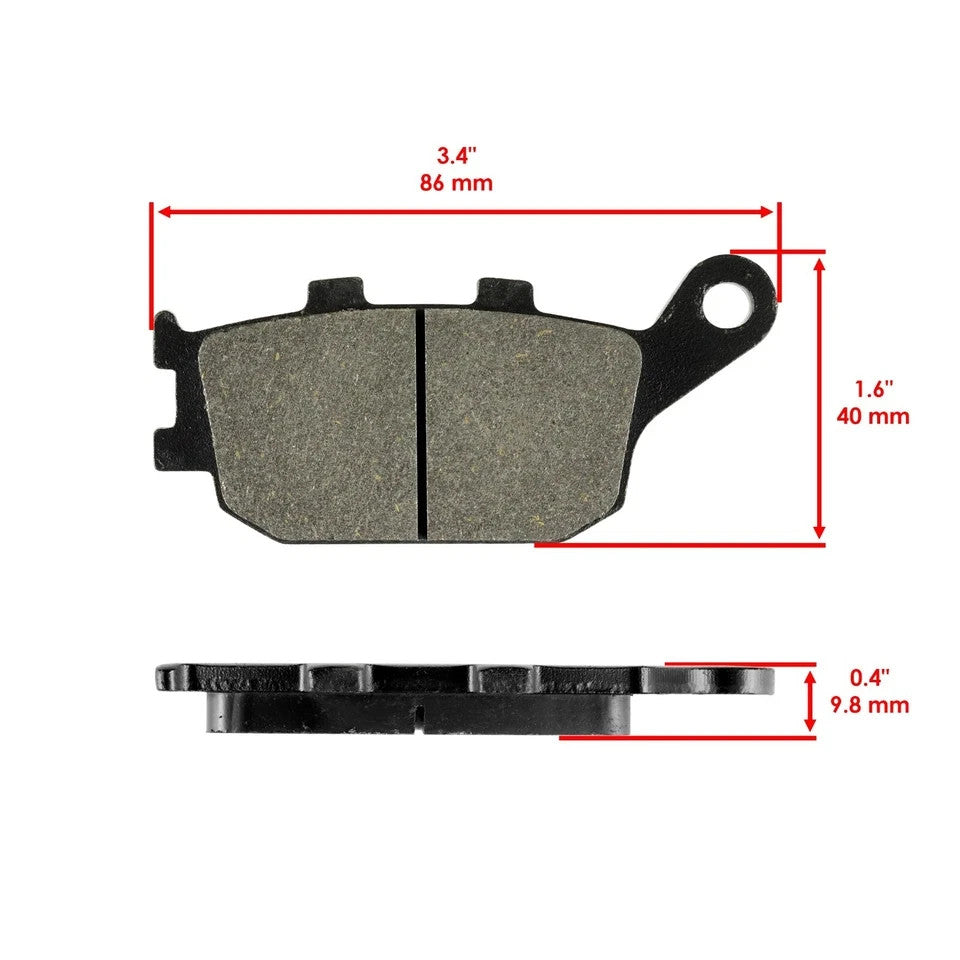 for Yamaha R1 YZF-R1 1000 ABS 2004 2005 2006 2007 2008-2014 Rear Brake Pads